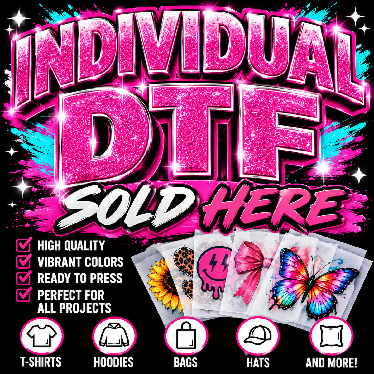 Custom DTF Transfers- Individuals